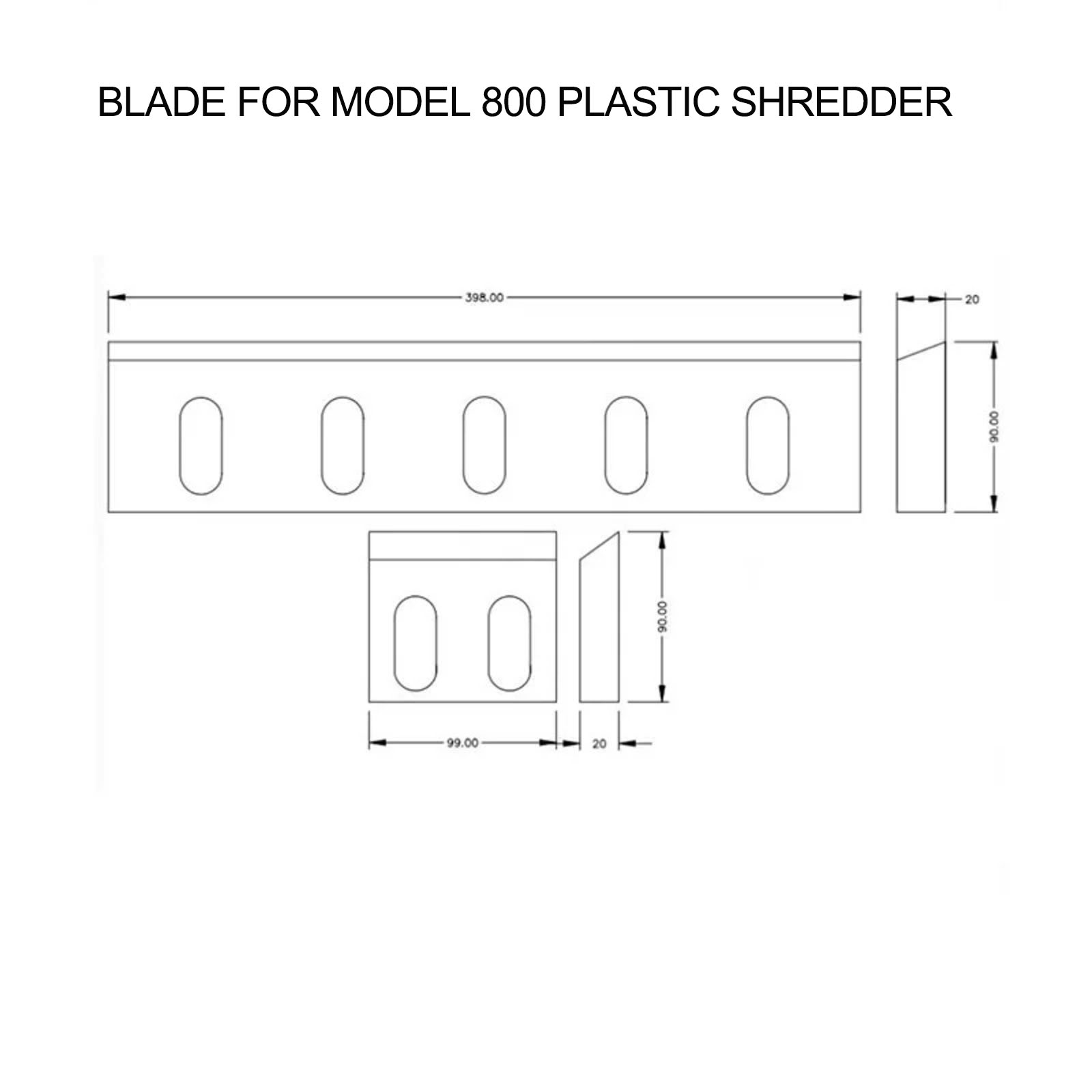 800 Plastic shredder blades 800 Plastic shredder blades