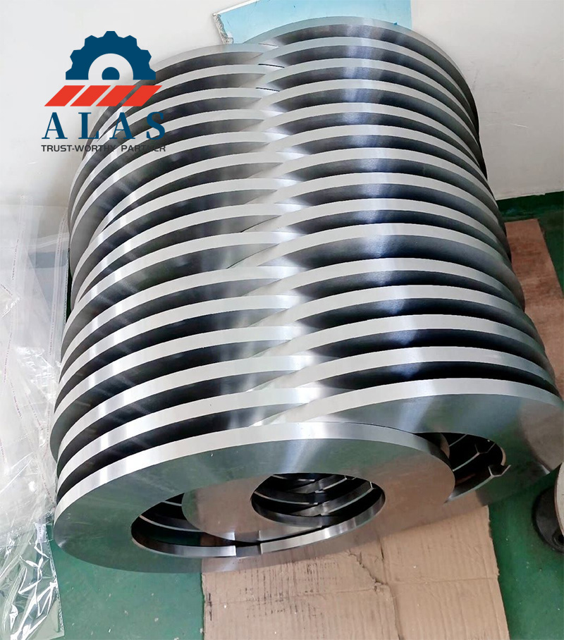 Premium Circular Slitter Knives Factory Stock - ALAS A batch of precision ground industrial circular slitter knives for metal coil slitting production lines