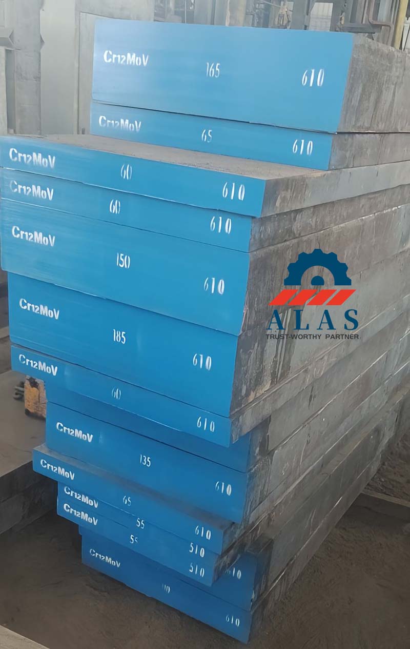 ALAS Certified Cr12MoV Raw Materials Backup Premium Cr12MoV tool steel raw materials stock for high-wear resistance metal shear blades manufacturing