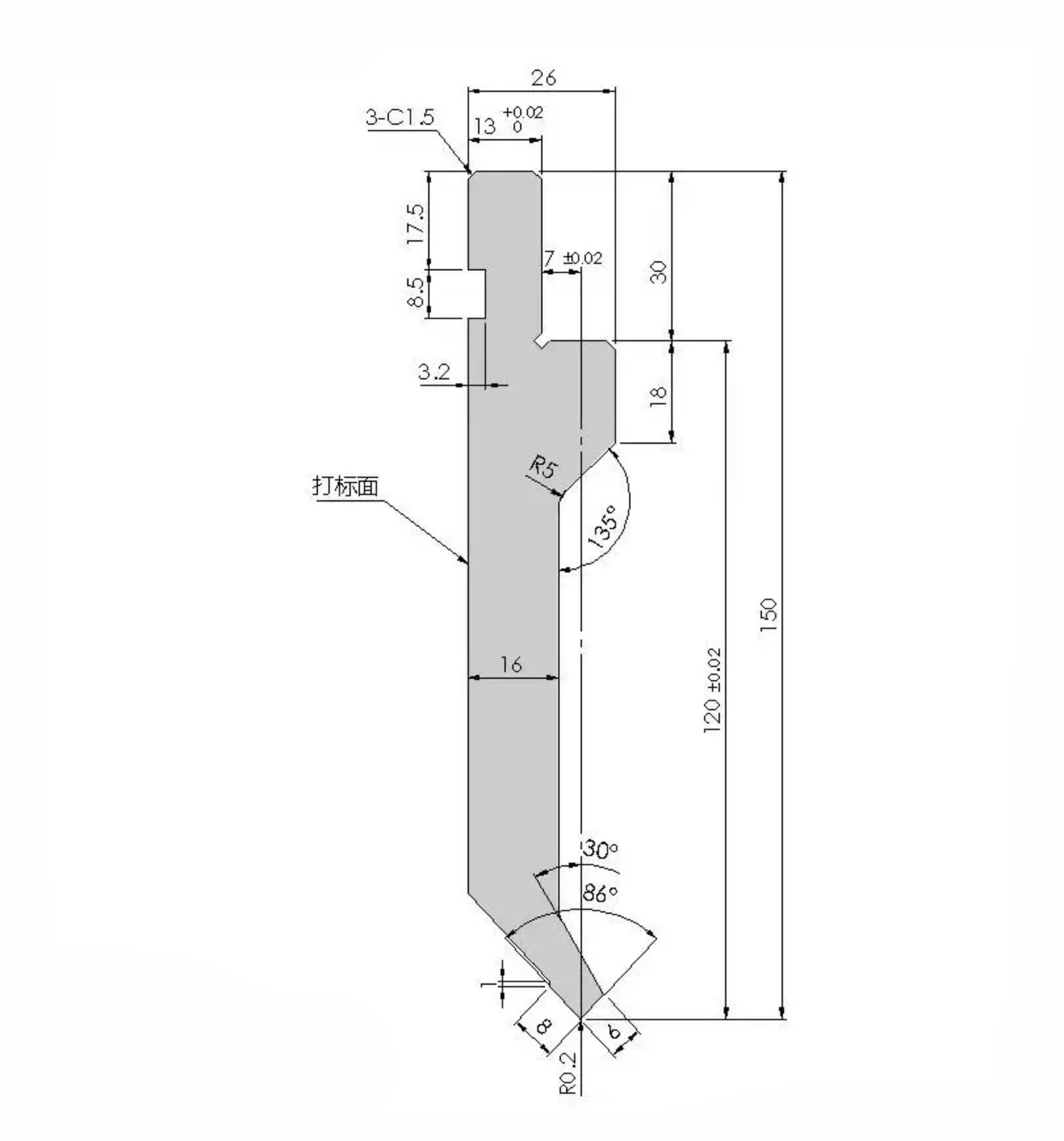 standard-press-brake-punch-drawing-01