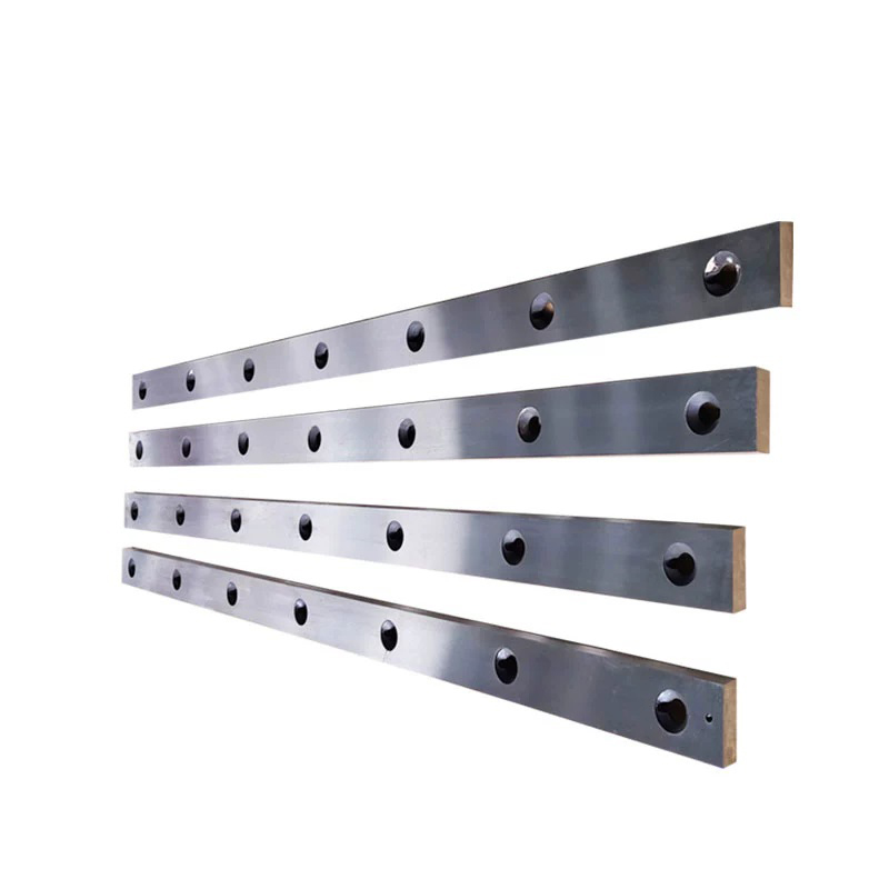 Precision ground guillotine shearing blade for hydraulic metal cutting machines.