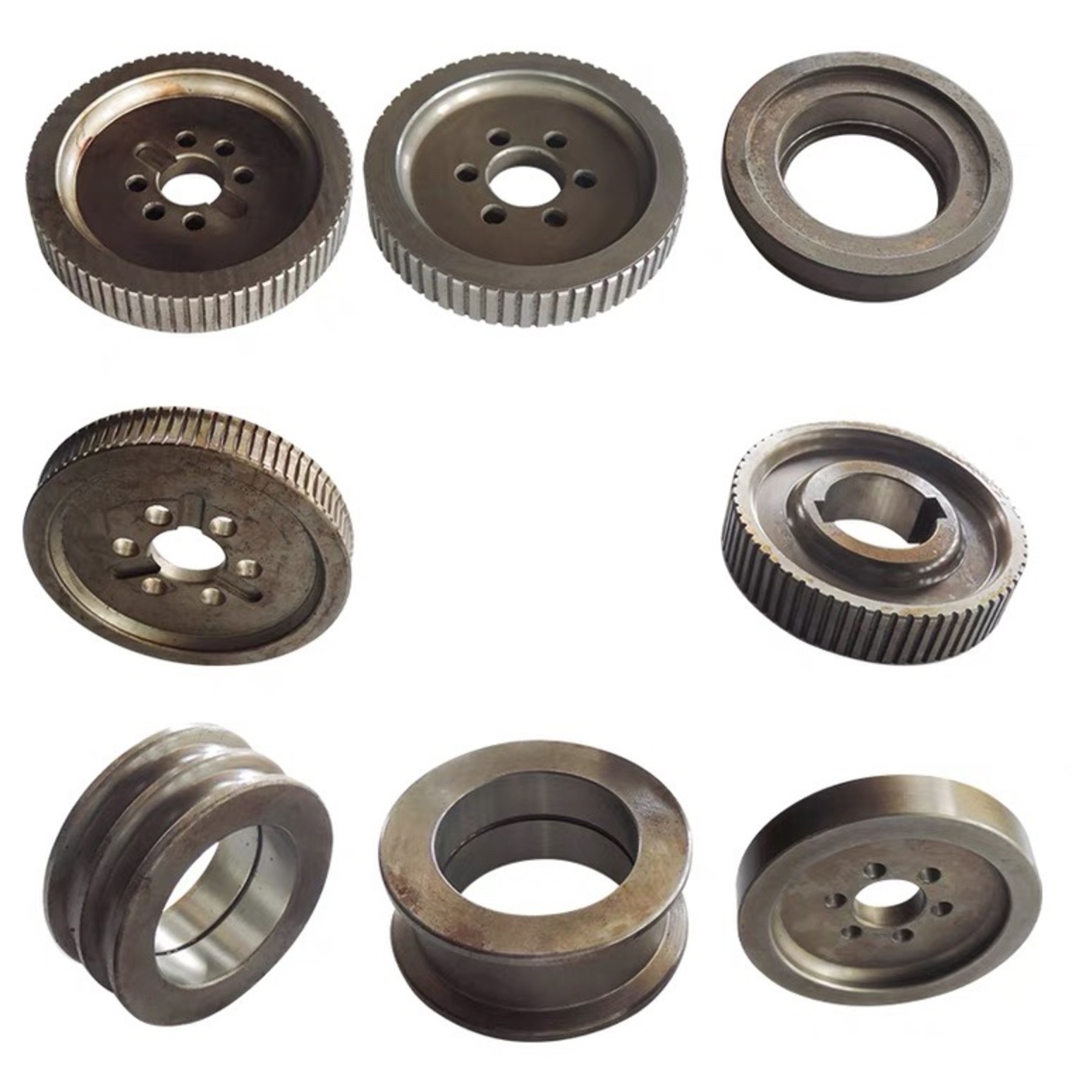 Precision machined rebar straightening wheels and rollers for automatic wire straightening and cutting machines