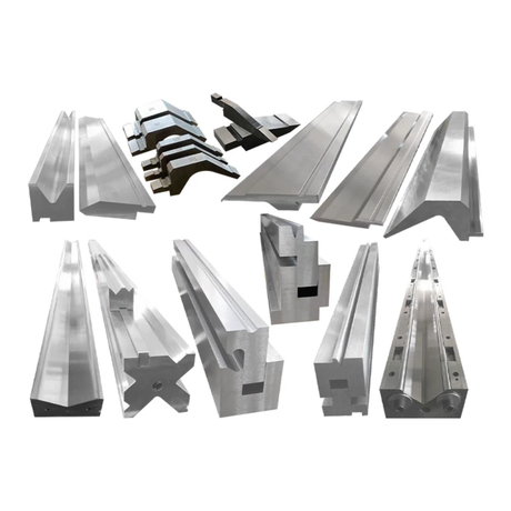 High-precision custom press brake tooling punch and multi-V die block made of hardened 42CrMo steel