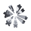 Precision machined multi-V bending die block with various V-opening sizes for hydraulic press brake machines