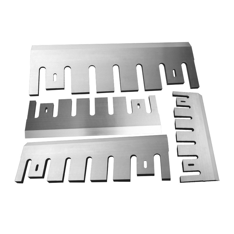 Replacement wood chipper knives made of A8 tool steel for brush and log chipping