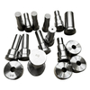Close-up of Φ16 and Φ18 ironworker punches and dies manufactured by Alas