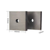 GQ40 rebar cutting machine blades made of H13 tool steel with 4 cutting edges