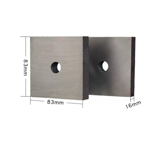 GQ40 rebar cutting machine blades made of H13 tool steel with 4 cutting edges