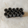 Set of hardened steel rebar bending sleeves in various diameters