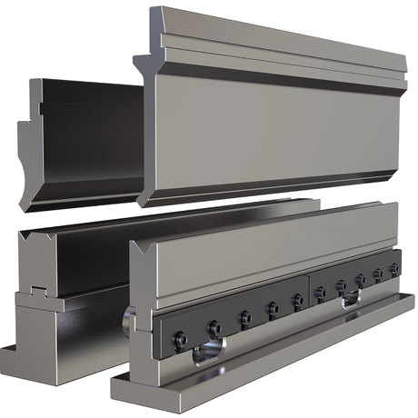 Precision ground 42CrMo alloy steel press brake tooling for heavy-duty metal bending