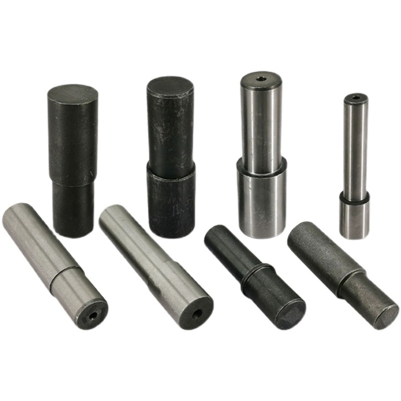 Hardened steel rebar bending pin with vacuum heat treatment for long wear life