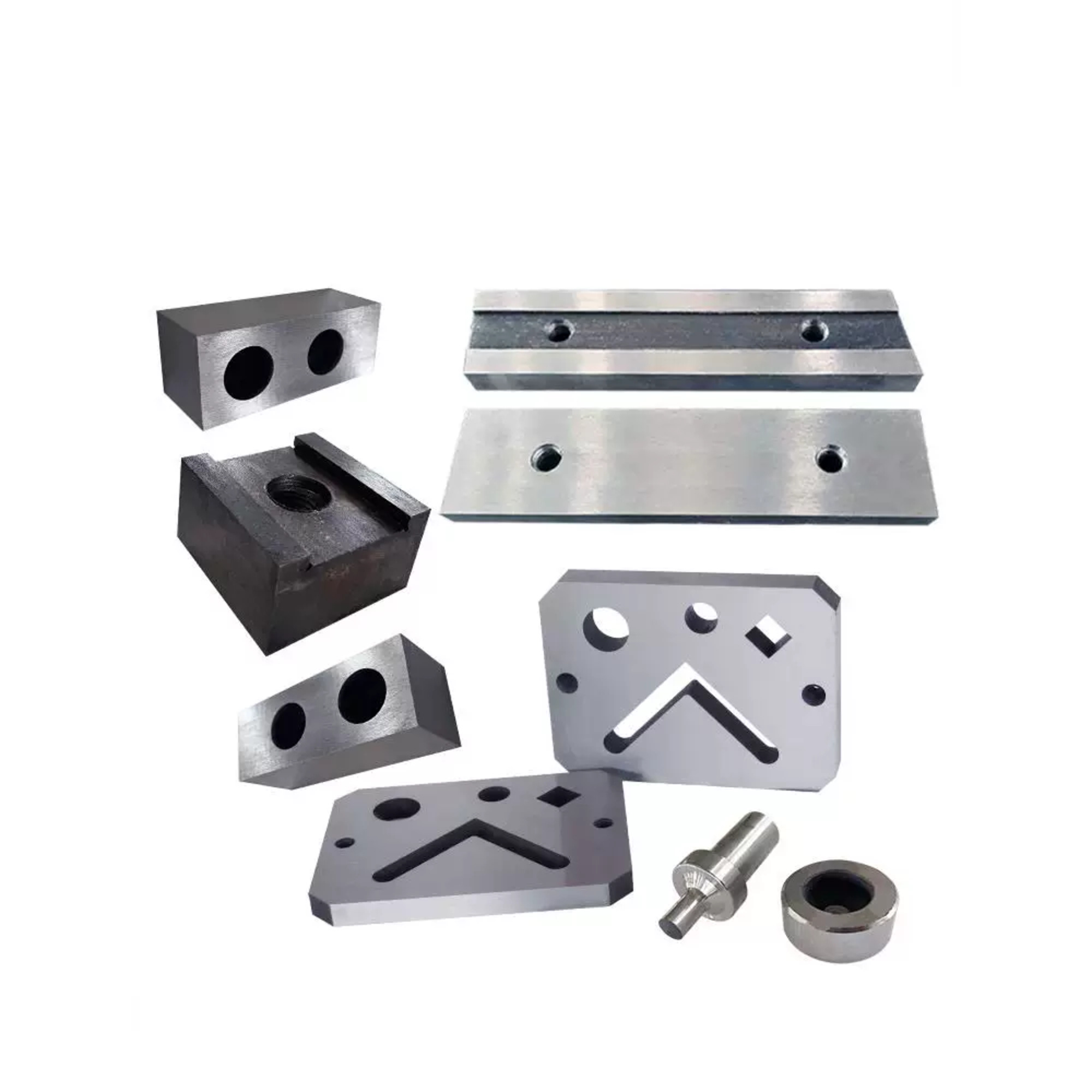 Hardened tool steel replacement parts for industrial ironworker machines