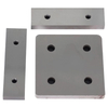 Hardened steel angle shear blades for industrial ironworker machine