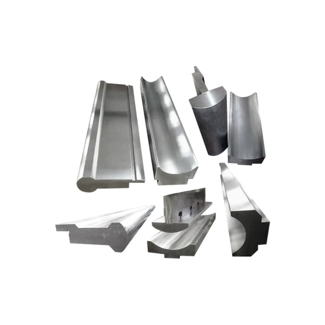 Heavy-duty press brake radius tooling set with interchangeable radius inserts for metal bending