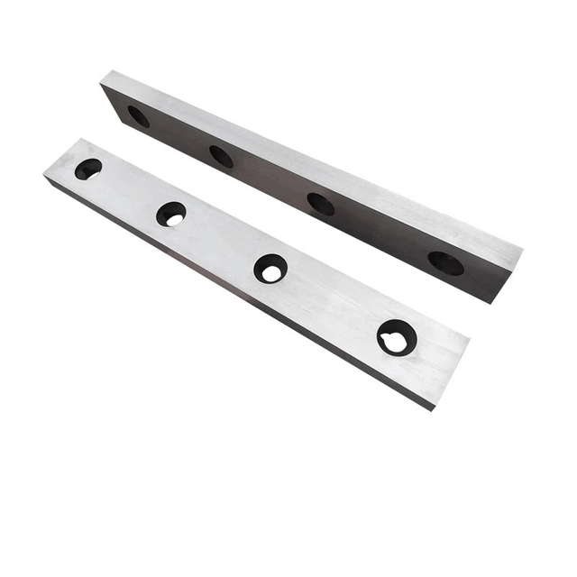 Precision replacement blades for industrial metal shearing machines
