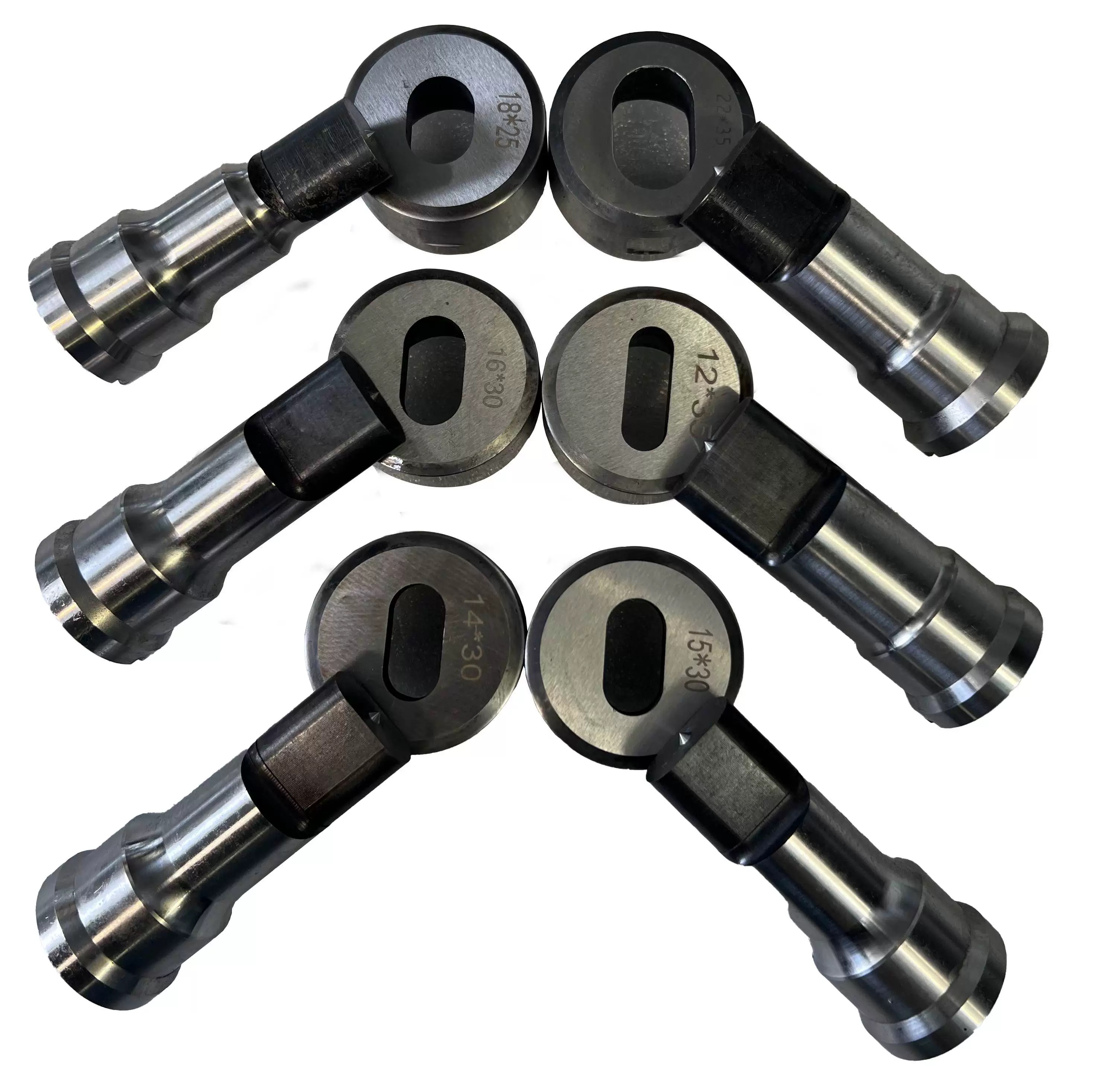 High-precision round and oblong ironworker dies for metal fabrication