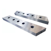 Custom-engineered H13 tool steel alligator shear blades for scrap metal processing