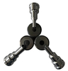 Heavy-duty ironworker punch and die sets for metal hole punching