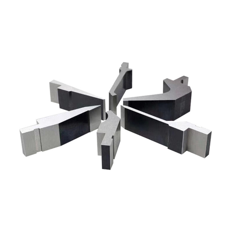 Various types of 42CrMo hardened American standard press brake top punches including acute and gooseneck styles