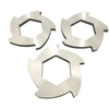 High-torque double shaft shredder blades with multi-claw design for scrap metal and plastic recycling