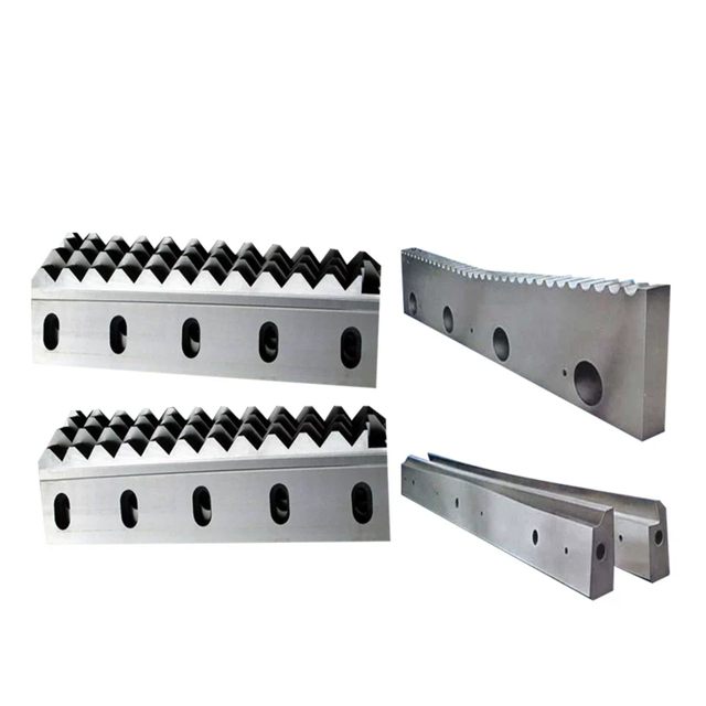 Hot shearing blades for steel mills