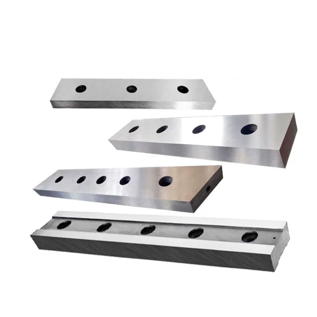 Precision-ground guillotine shear blades for industrial hydraulic shearing machines