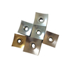 Precision single shaft shredder knives made of D2 steel with a concave surface for high-efficiency plastic recycling.