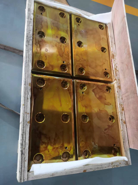 Sliding Plate for Rolling Mill side view showing