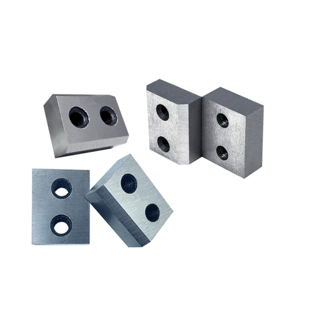 Heavy-duty replacement cutting blocks for handheld electric rebar shears