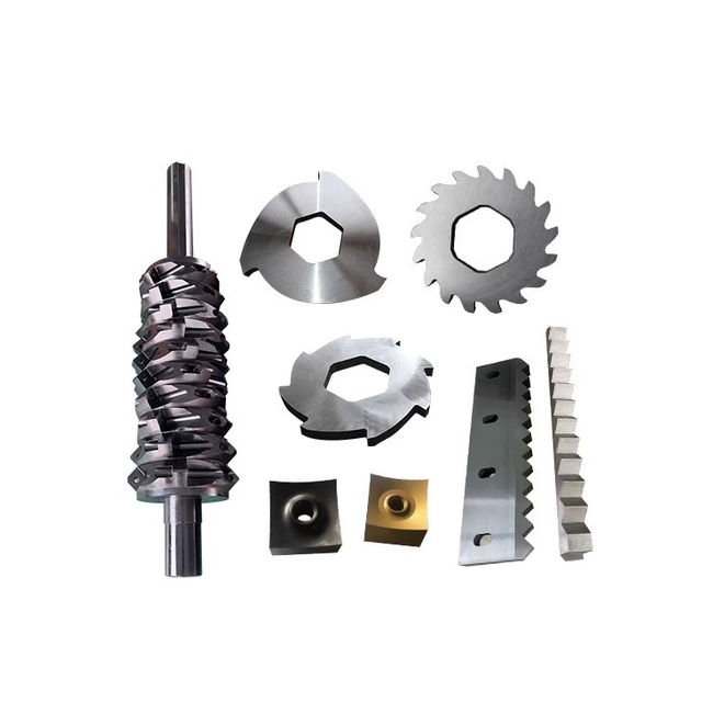 Twin-shaft shredder blades, single-shaft square inserts, and shear knives supplier