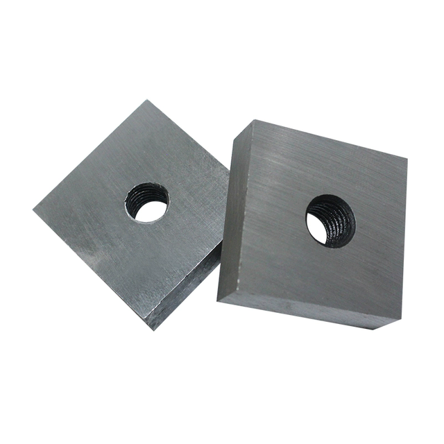 Heavy-duty rebar cutter blades for GQ40 and GQ50 machines, capable of cutting Grade 60 and 500W TMT bars