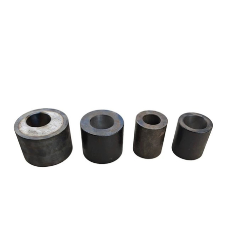Hardened steel rebar bending bushings and center pin sleeves for CNC benders