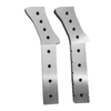Custom-made alligator shear blade for industrial scrap metal cutting