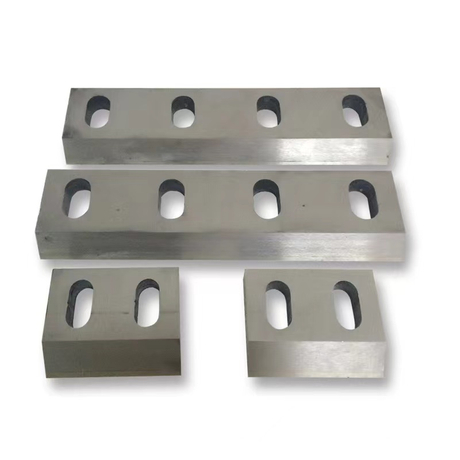 Durable plastic shredder blades for industrial crushing of PET bottles, PVC, and PE scrap