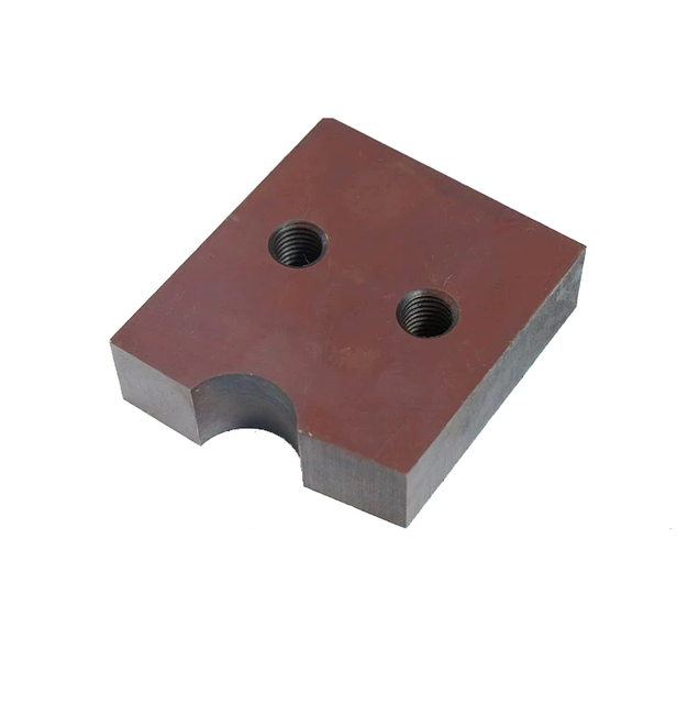 High-precision steel bar cutting blade for hydraulic rebar cutters, durable and wear-resistant.