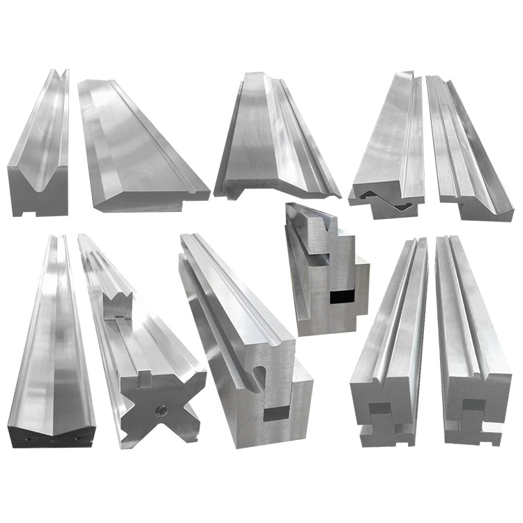 Matched set of press brake punch and die for industrial metal bending machine