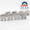 Reversible square block inserts for rebar peeling heads