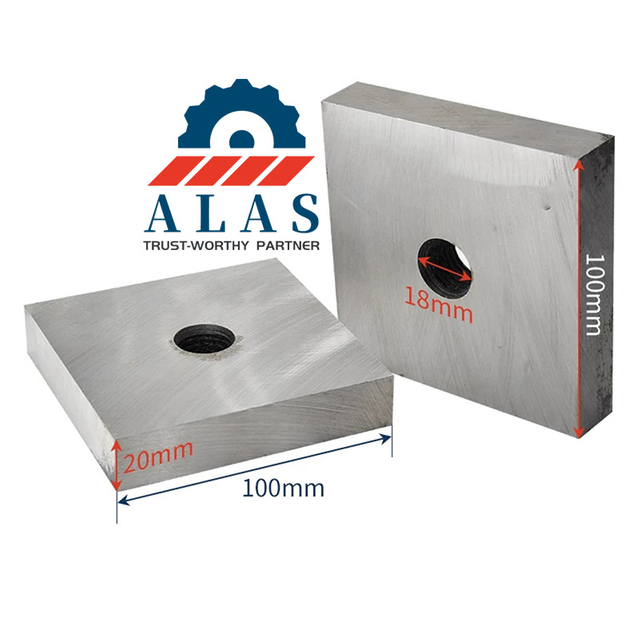 ALAS 100x100x20mm square rebar blade with 18mm hole