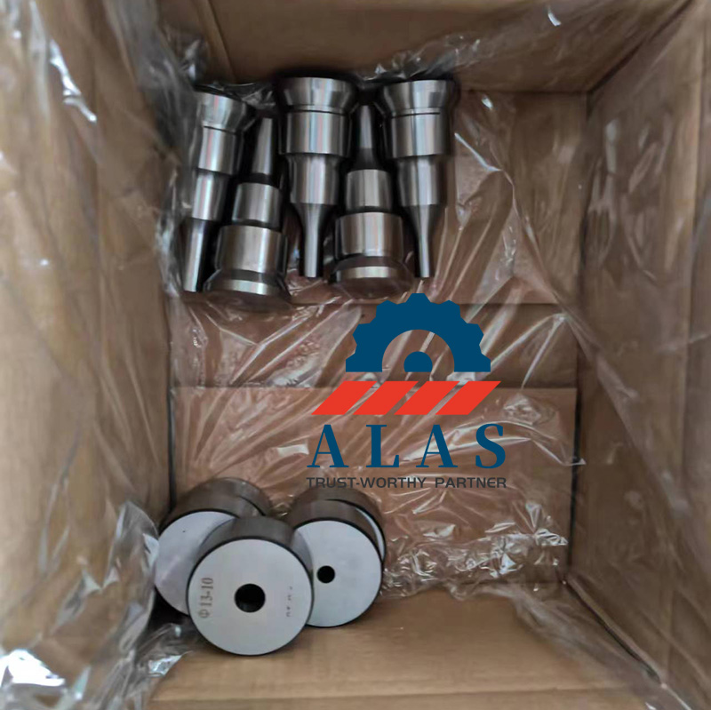 Precision-ground 9CrSi punch and die tooling sets for low-volume metal punching operations
