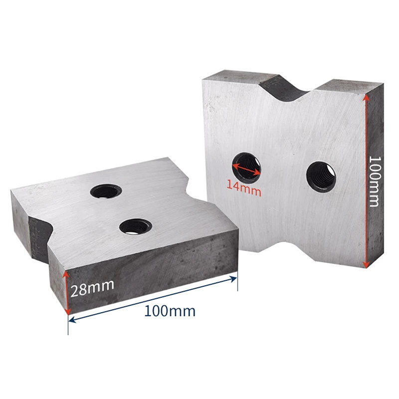 Heavy-duty 100mm arc-notched rebar cutter blade for GQ50 and larger machines