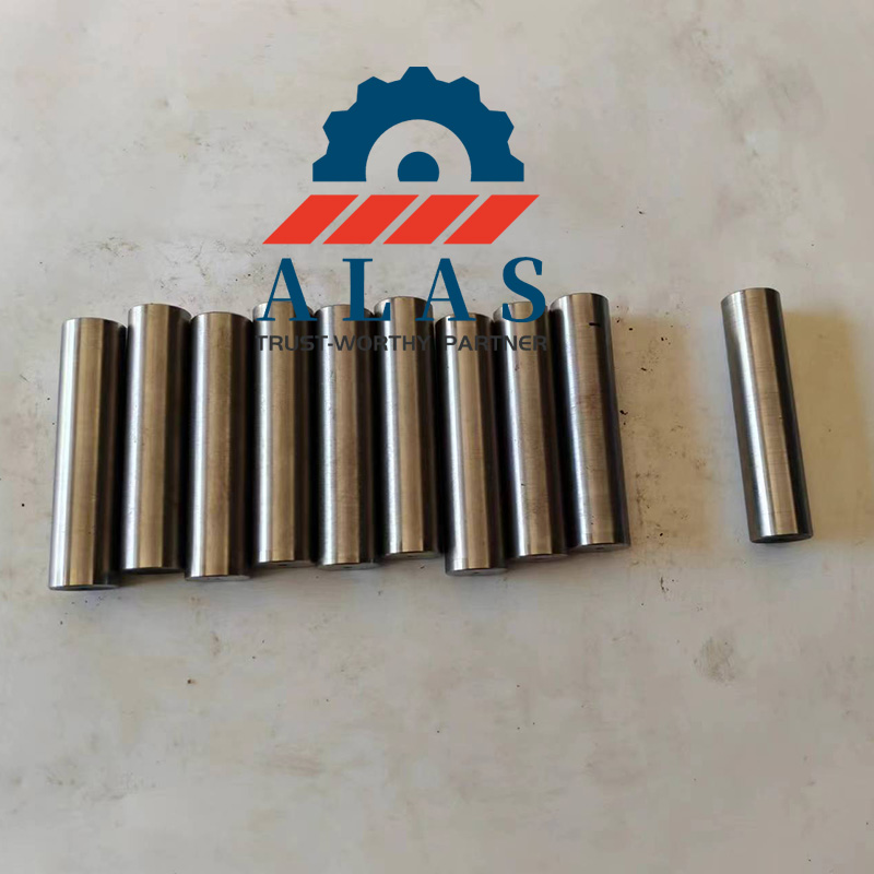 A batch of hardened alloy steel rebar bender pins with smooth ground surfaces