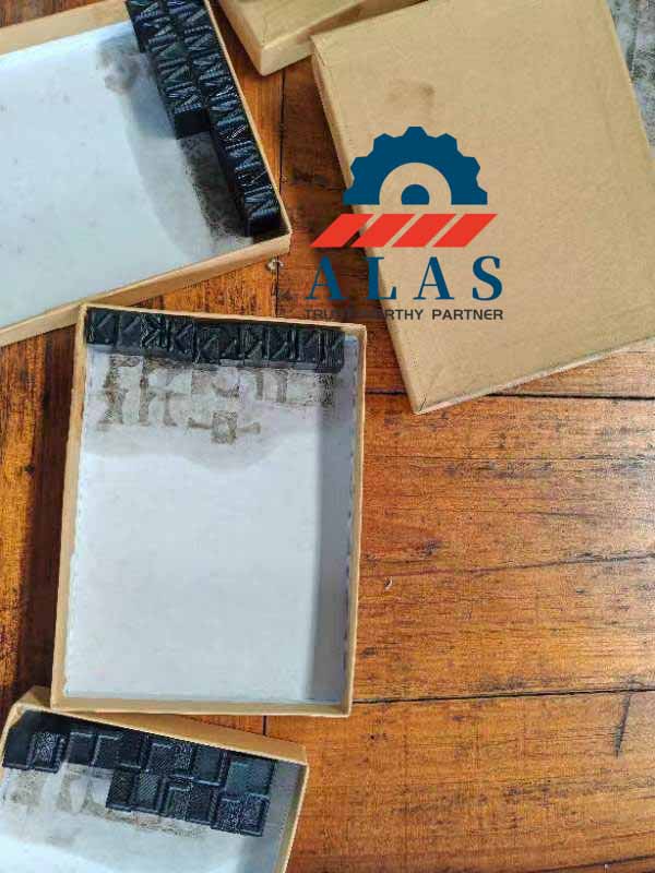 Precision-milled interchangeable steel type tiles for manual or automated stamp holders