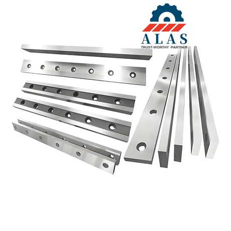 Multi-specification rectangular straight guillotine shear blades ground from certified alloy tool steel.