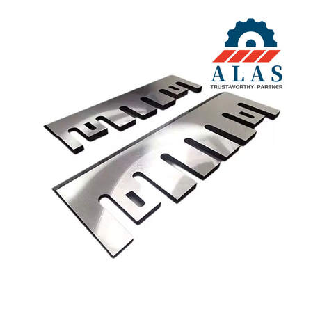 Premium A8B steel chipper blades and high-impact wood chipper knives vacuum-tempered to HRC 58-60