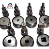 Custom hexagon and square ironworker punch and die set sizes S6 to S16.