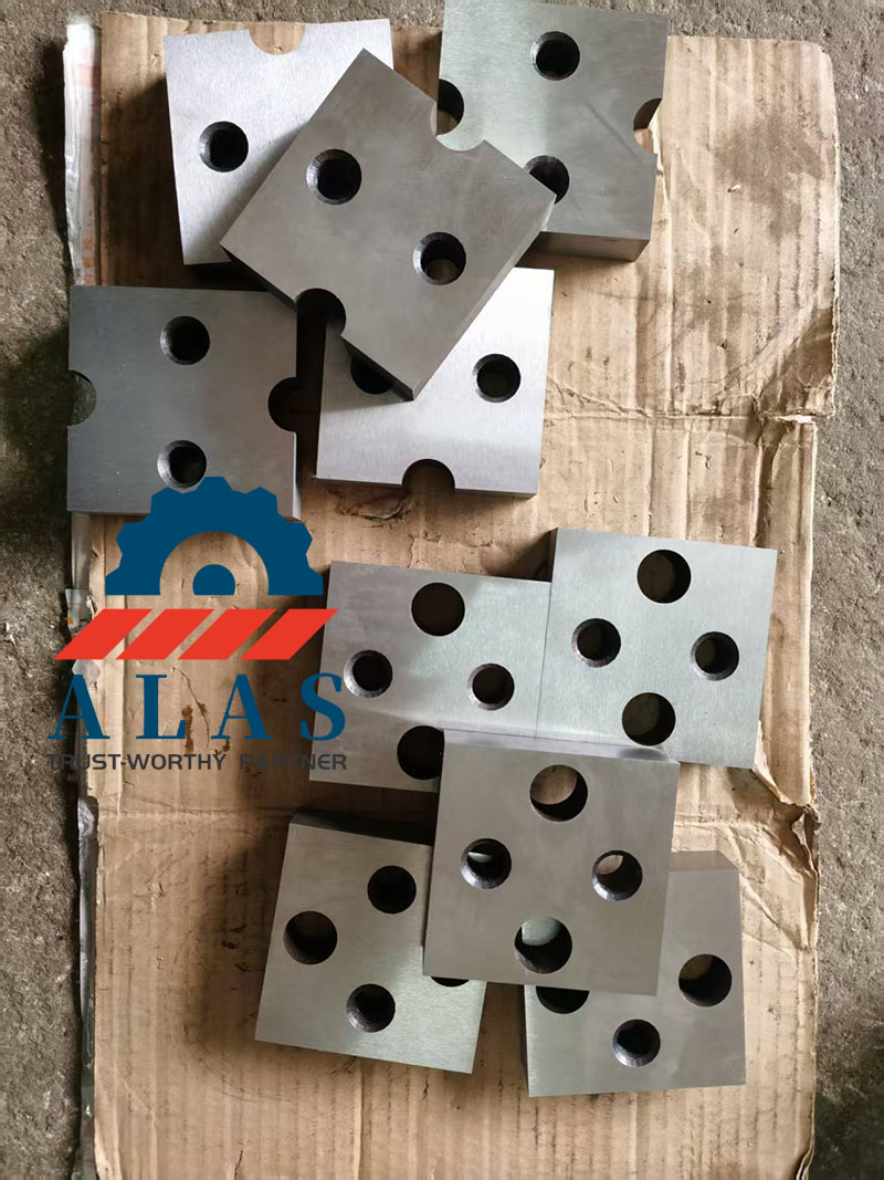 ALAS square and notched H13 rebar shear blocks