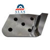 Replacement mobile shear piercing tip and nose blade with five precision bolt-hole coordinates.