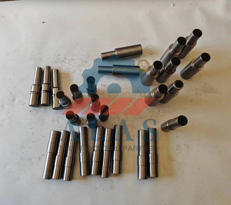 High-strength 42CrMo AISI 4140 steel rebar bender pin shafts with integral quenching for heavy-duty construction benders