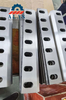 Long multi-hole plastic shredder blades and crusher knives line