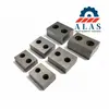 Precision-ground 2-hole rectangular rebar cutter blades manufactured according to original Korean factory drawings